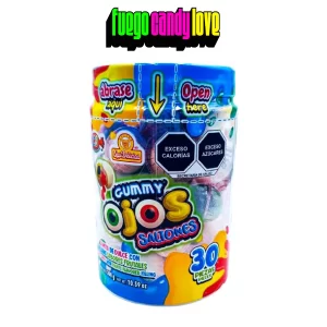 Gummy Ojos Saltones 30pzs Gomita Rellena
