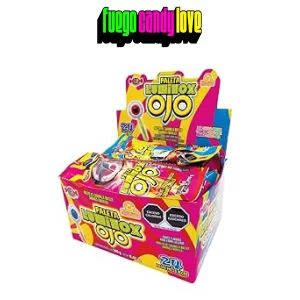 Paletas Luminox Ojos 24 pz
