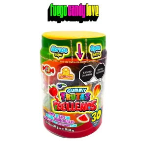 Las delicias Gummy Frutas Rellenas 30 Pzs Gomitas