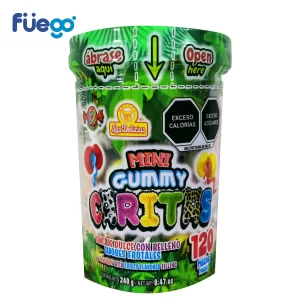Hubin mini Gummy Caritas 3D 120 pz